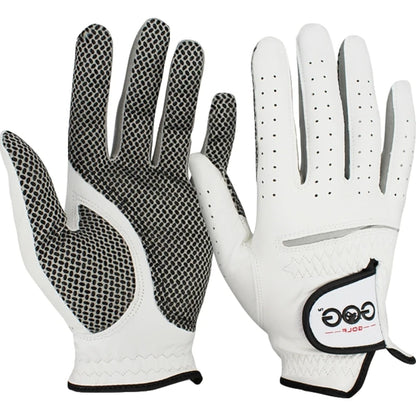 GOG Genuine Leather Golf Gloves Men's Single Hand Soft Breathable Anti-slip Wear-resistant Comfortable Sheepskin Golf Gloves