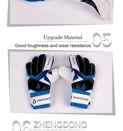 Professional football goalkeeper gloves for adults and children finger protection thickened latex football gloves football goal