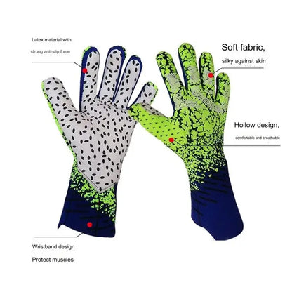 2024 Latex Goalkeeper Gloves Thickened Football Professional Protection Adults Teenager Goalkeeper Soccer Goalie Football Gloves