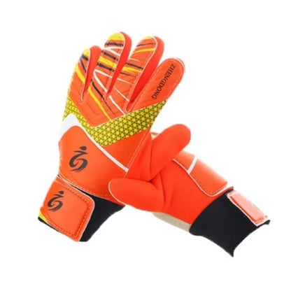 1Pair Professional Kid's Soccer Goalkeeper Gloves Soccer Goalie Latex Full Finger Gloves Protection Gloves Strong