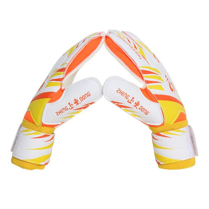 1 Pair of Wear-resistant Football Gloves Excellent Anti-slip Goalkeeper Gloves Thick Latex Non-Slip Football Training Gloves