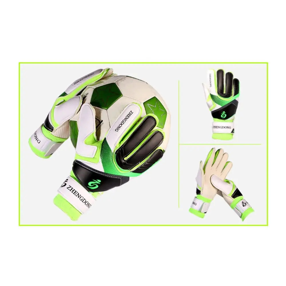 Wear-resistant Football Gloves Anti-slip Thick Latex Goalkeeper Training Gloves Excellent Colorful Goalkeeper Gloves /Adult