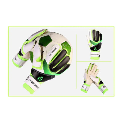 Wear-resistant Football Gloves Anti-slip Thick Latex Goalkeeper Training Gloves Excellent Colorful Goalkeeper Gloves /Adult