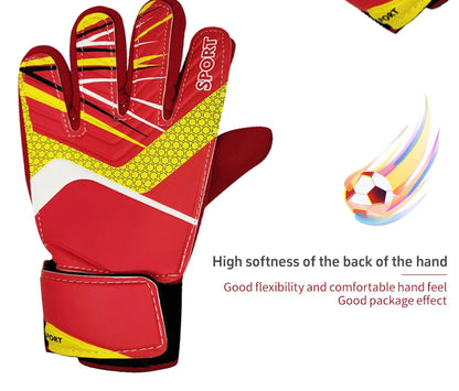 2025 New Football Goalkeeper Gloves Wrist Strap Latex Finger Guard Protection Kids Adult Soccer  Gloves