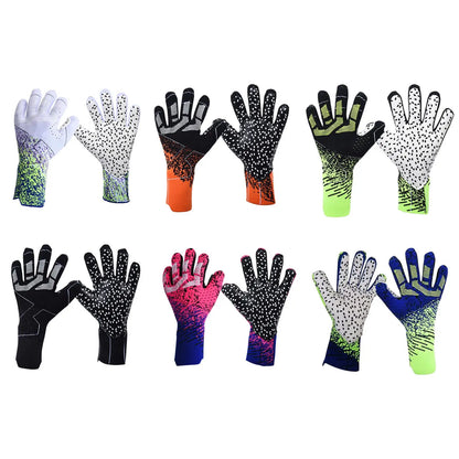 Adults Goalkeeper Gloves Football Gloves Professional Nonslip Polyester Anticollision Finger Protection Soccer Goalie Gloves
