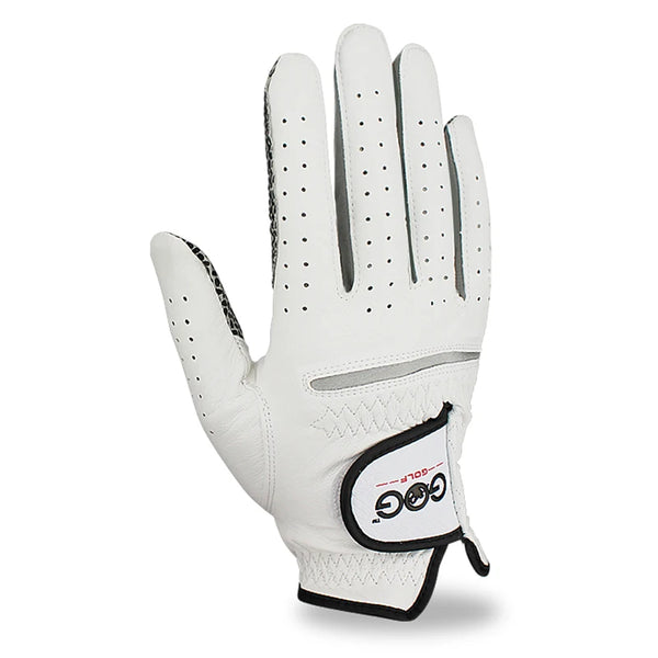 GOG Genuine Leather Golf Gloves Men's Single Hand Soft Breathable Anti-slip Wear-resistant Comfortable Sheepskin Golf Gloves