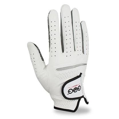 GOG Genuine Leather Golf Gloves Men's Single Hand Soft Breathable Anti-slip Wear-resistant Comfortable Sheepskin Golf Gloves