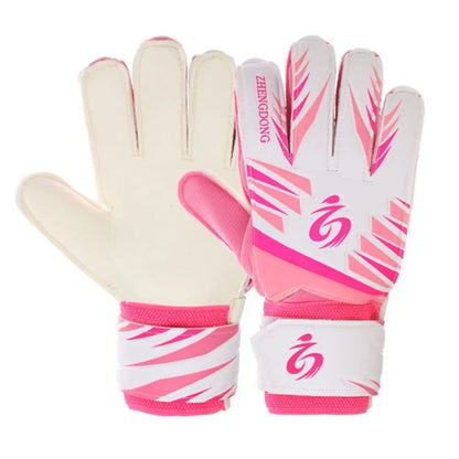 1 Pair of Wear-resistant Football Gloves Excellent Anti-slip Goalkeeper Gloves Thick Latex Non-Slip Football Training Gloves