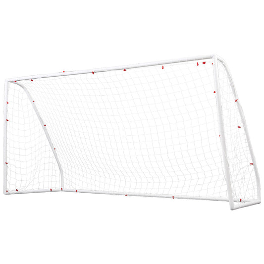 Everfit 12FT Soccer Football Goal Net UPVC Frame with PE Mesh Weatherproof Portable Goals for Backyard Training Competitive Play-0