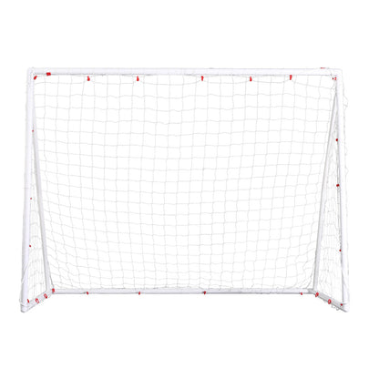 Everfit 8FT Soccer Football Goal Net UPVC Frame with PE Mesh Weatherproof Portable Goals for Backyard Training Competitive Play-2