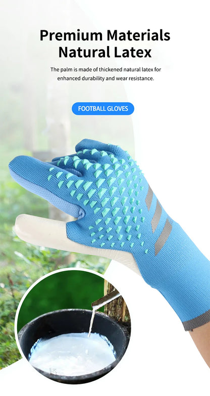 Goalkeeper Gloves Latex Palm Fish Scale Series Breathable Flexible Anti-Slip Abrasion Resistant Finger Protection Adults & Kids