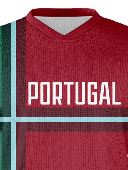 Kids  Portugal Football Jersey