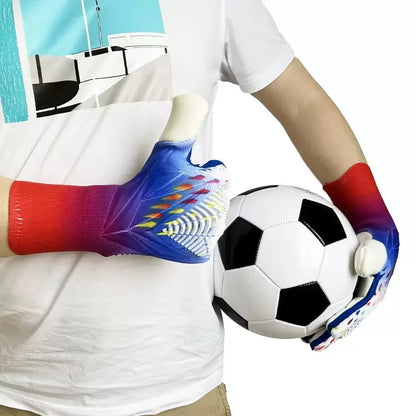 A pair of professional goalkeeper gloves for wear-resistant training.