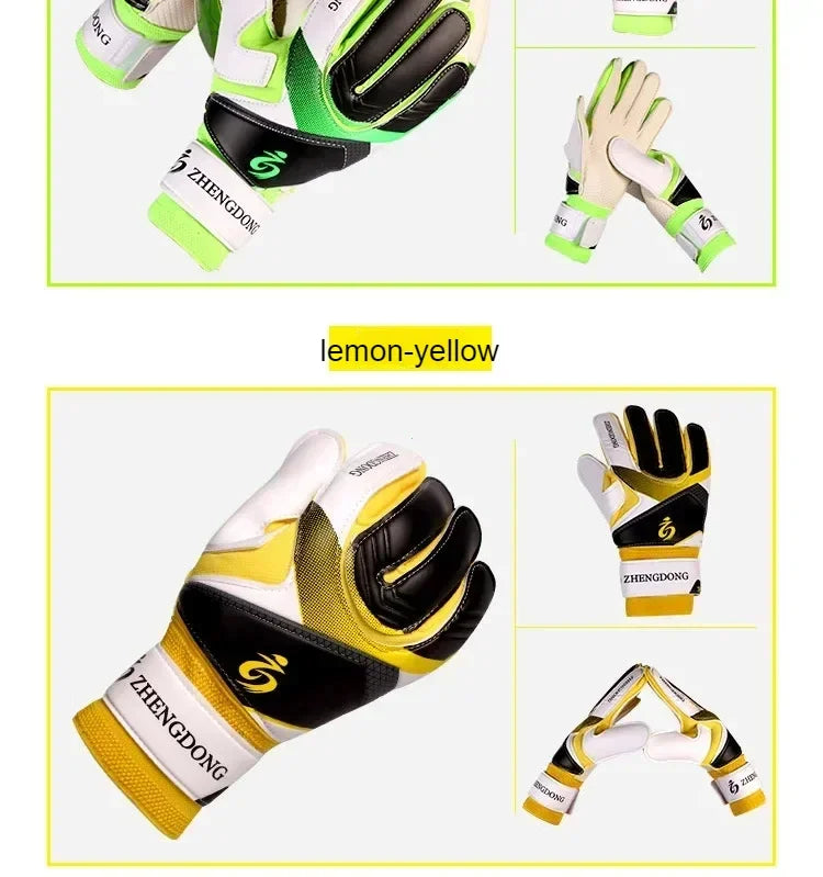 Professional football goalkeeper gloves for adults and children finger protection thickened latex football gloves football goal