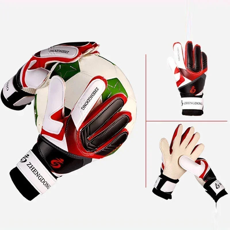 Professional football goalkeeper gloves for adults and children finger protection thickened latex football gloves football goal