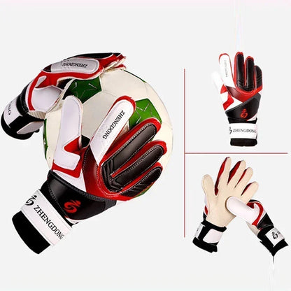 Professional football goalkeeper gloves for adults and children finger protection thickened latex football gloves football goal