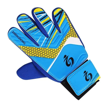 1Pair Professional Kid's Soccer Goalkeeper Gloves Soccer Goalie Latex Full Finger Gloves Protection Gloves Strong
