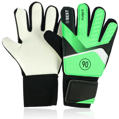 1 Pair Kids Soccer Goalkeeper Gloves Finger Protection Goal 5/6/7 Size Latex Football Gloves Thickened Child Football Accessorie