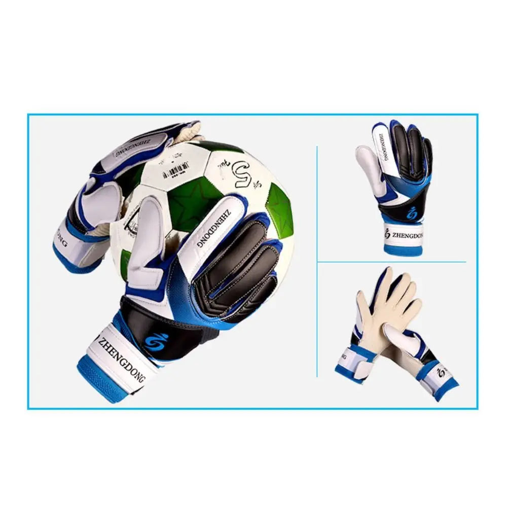 Wear-resistant Football Gloves Anti-slip Thick Latex Goalkeeper Training Gloves Excellent Colorful Goalkeeper Gloves /Adult