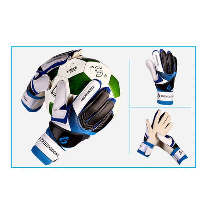 Wear-resistant Football Gloves Anti-slip Thick Latex Goalkeeper Training Gloves Excellent Colorful Goalkeeper Gloves /Adult