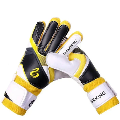 Professional football goalkeeper gloves for adults and children finger protection thickened latex football gloves football goal