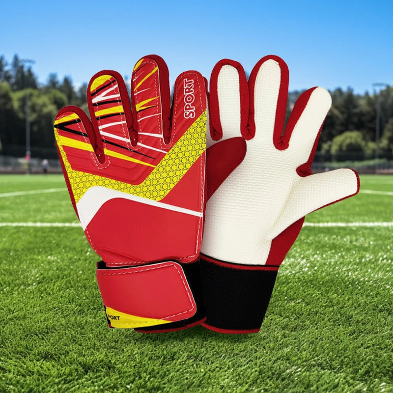 2025 New Football Goalkeeper Gloves Wrist Strap Latex Finger Guard Protection Kids Adult Soccer  Gloves