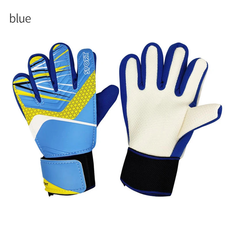 2025 New Football Goalkeeper Gloves Wrist Strap Latex Finger Guard Protection Kids Adult Soccer  Gloves