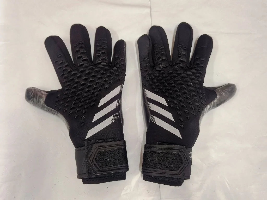 New 23 Thickened Latex Goalkeeper Gloves without Finger Protection for Adults And Teenagers Anti-Slip And Wear-Resistant Foot...