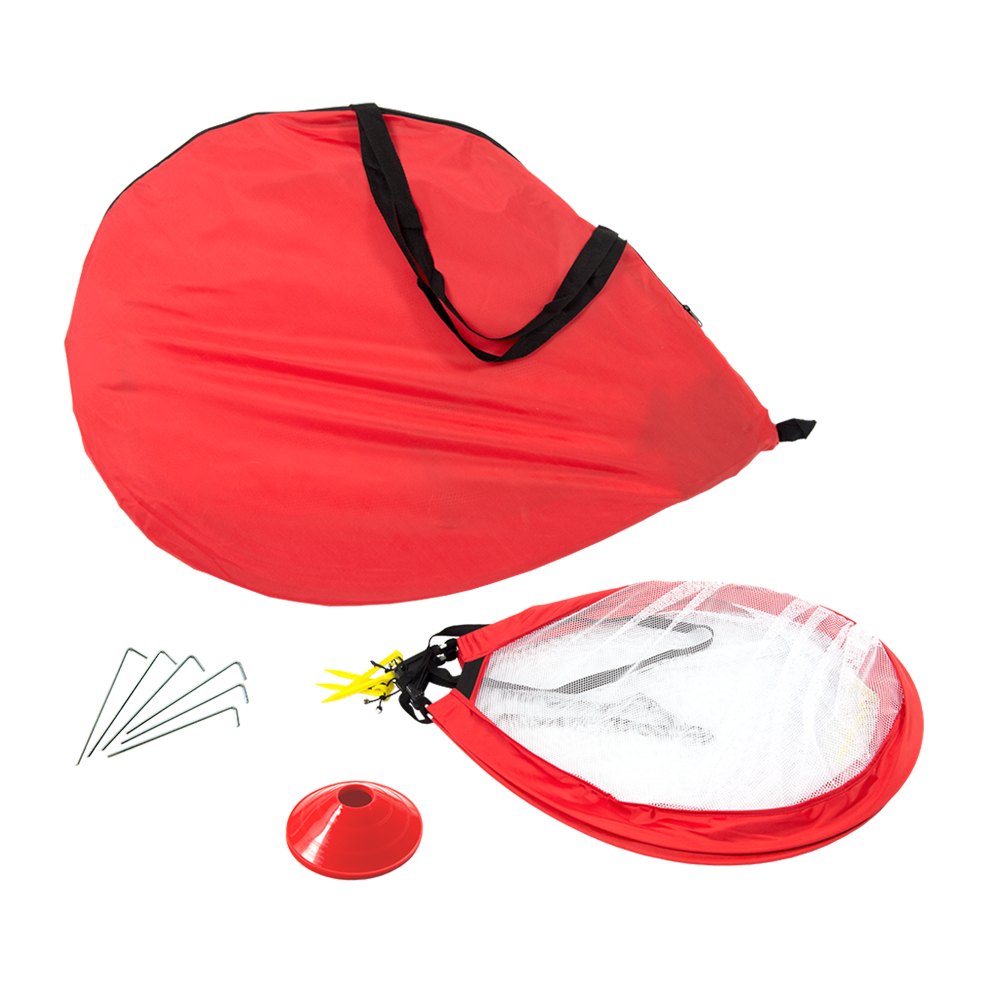 NNEDSZ Portable Kids Soccer Goals Set – 2 Pop Up Soccer Goals, Cones, Goal Carry Bag-3
