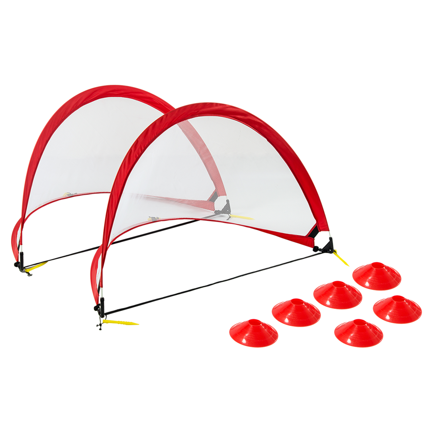 NNEDSZ Portable Kids Soccer Goals Set – 2 Pop Up Soccer Goals, Cones, Goal Carry Bag-0