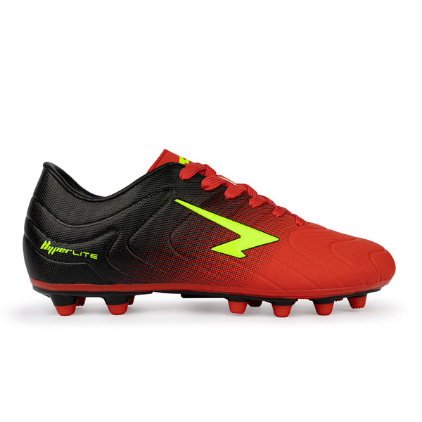 Velocity Senior Football Boots - Red/Yellow/Black Wide Fit