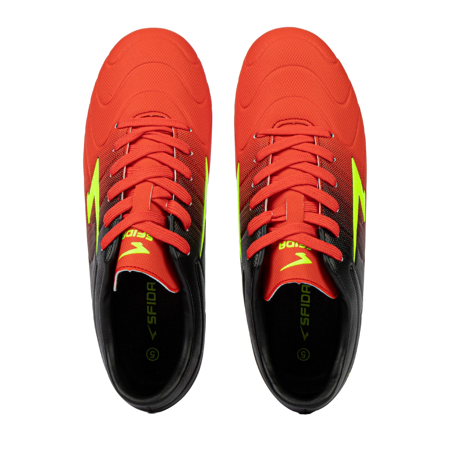 Velocity Senior Football Boots - Red/Yellow/Black Wide Fit