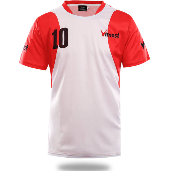 White Red Design Sublimated Soccer Jersey-0