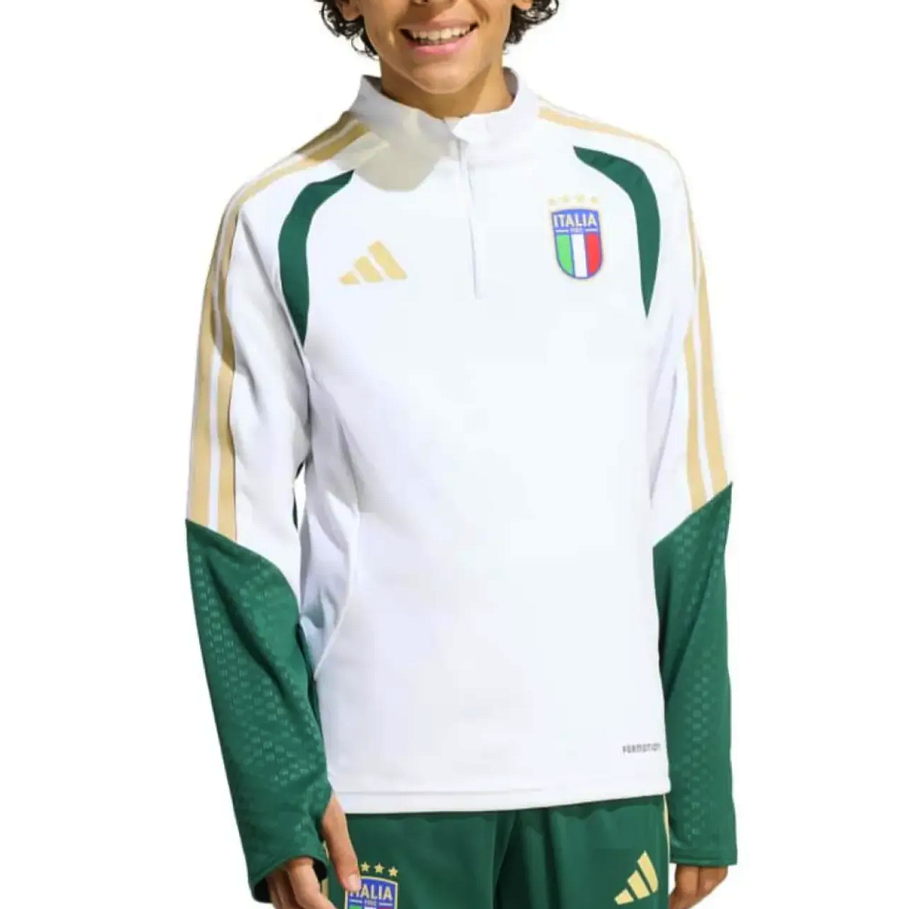 Kids - Italy training technical soccer sweat top 2026/27 - Adidas-0