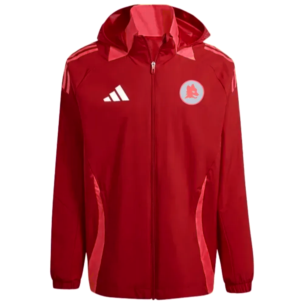 AS Roma soccer training rain jacket 2025 - Adidas-0