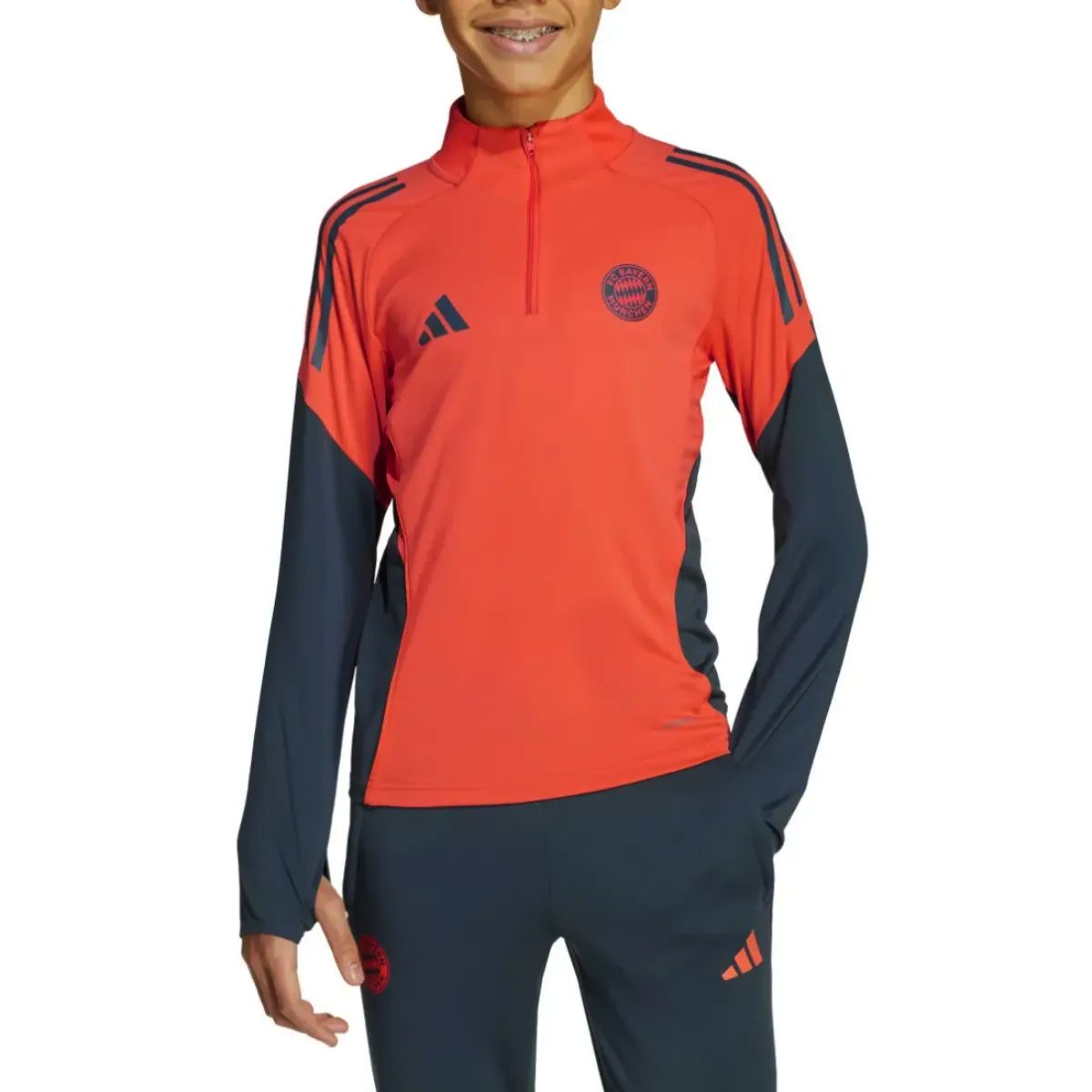 Kids - Bayern Munich Training Technical Soccer Tracksuit 2025/26 - Adidas-0