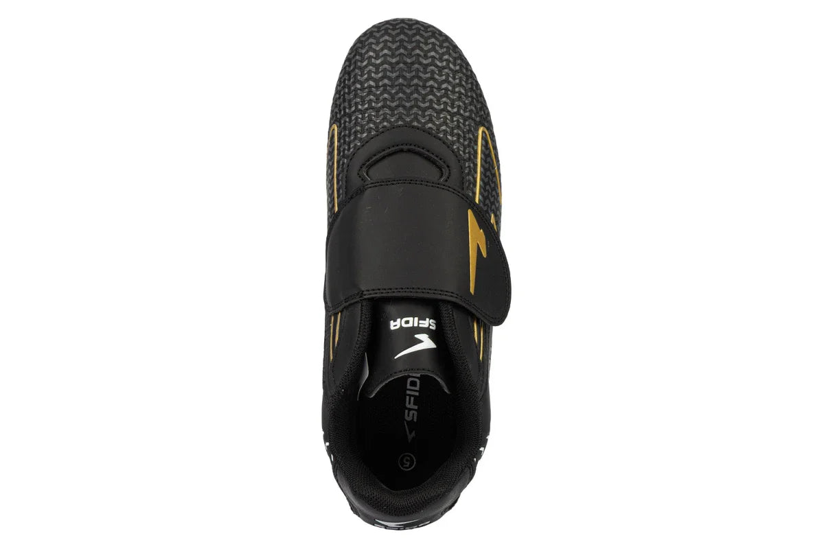 Catalyst Junior Football Boots - Black/Gold V Strap-2