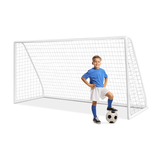 NNECW All-Weather Soccer Goal with Strong PVC Frame for Kids-1