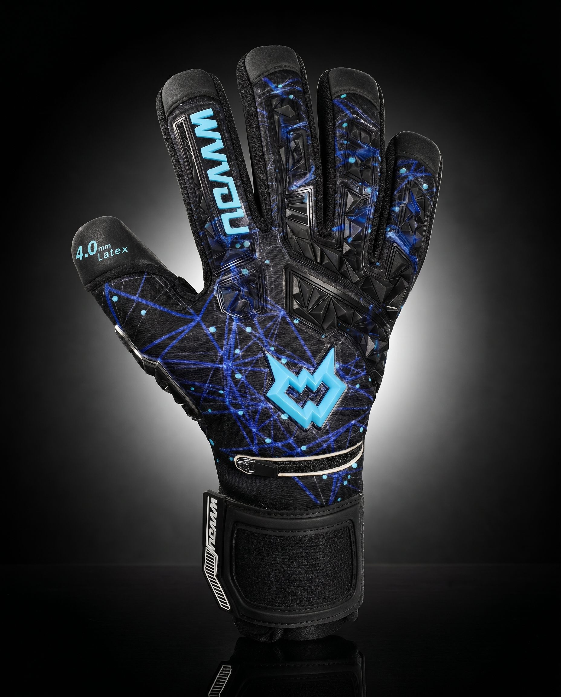 UNDERTHEBAR Guardian Elite — Goalkeeper Gloves — Black — Size 7