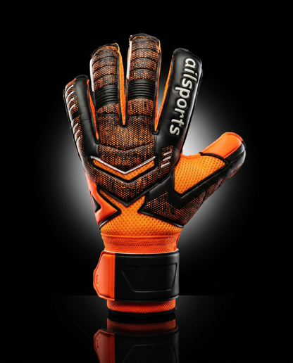 UNDERTHEBAR Pro Shield — Goalkeeper Gloves — 882 Orange — Size Adults Size 9