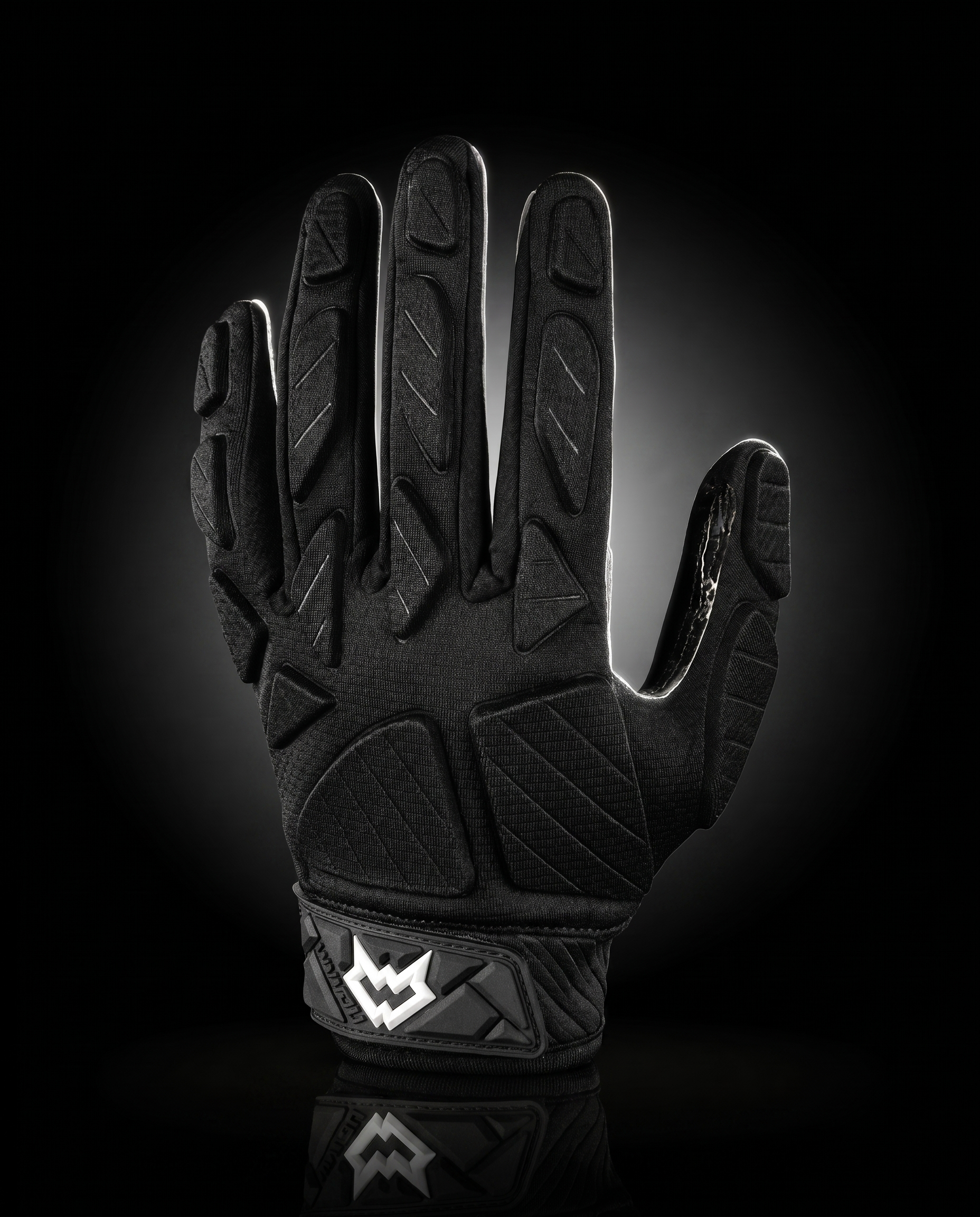 UNDERTHEBAR Gridiron Grip Pro — American Football Gloves — Black — Size L