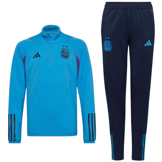 Kids - Argentina training technical soccer tracksuit 2022/23 - Adidas-0