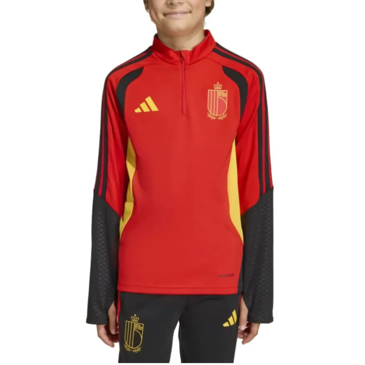 Kids - Belgium training technical soccer tracksuit 2026/27 - Adidas-0