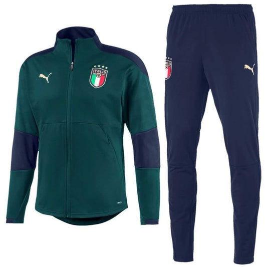 Kids - Italy national team green training Soccer tracksuit 2019 - Puma-0