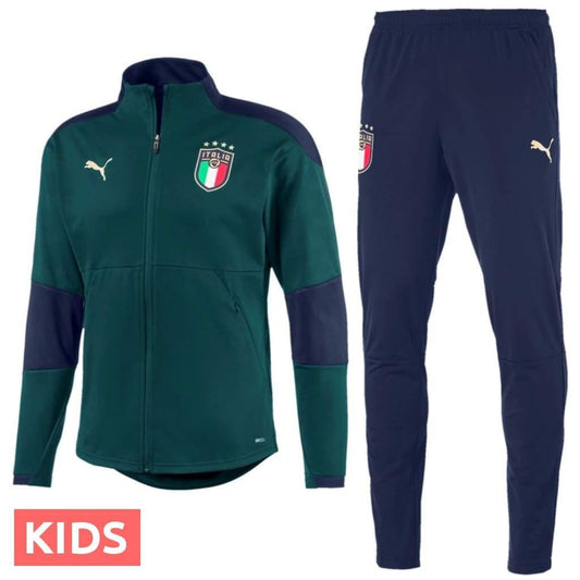 Kids  green training Football tracksuit season 2019