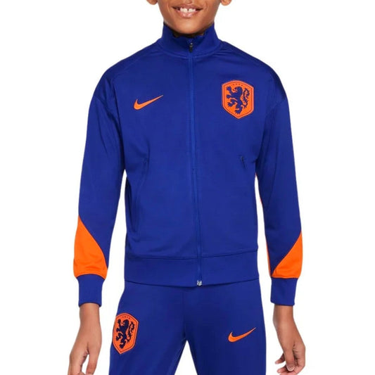 Kids - Netherlands training presentation soccer tracksuit 2024/25 - Nike-0