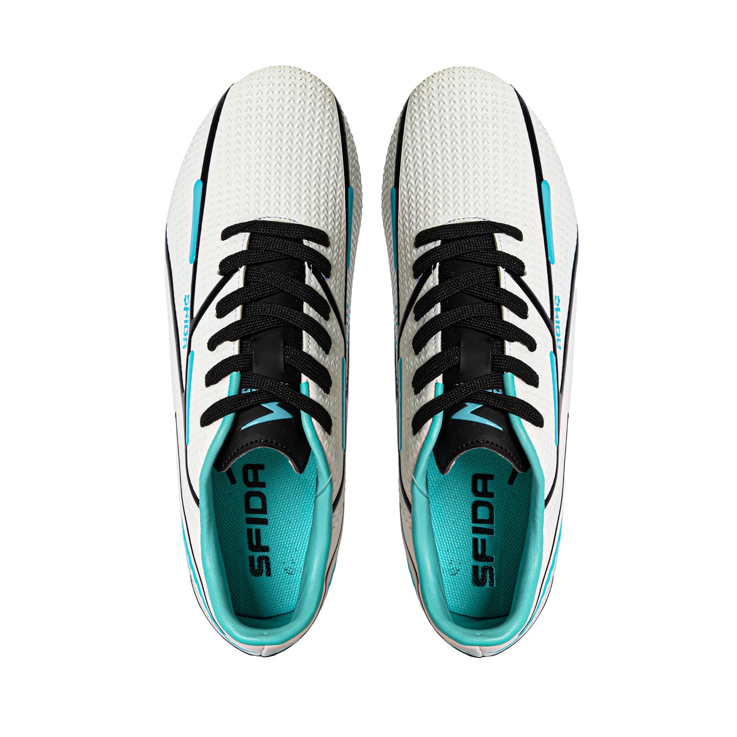 Strike Adult's Football Boots - White/Blue-4