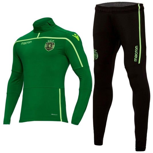 Sporting Lisbon training technical soccer tracksuit 2018/19 - Macron-0